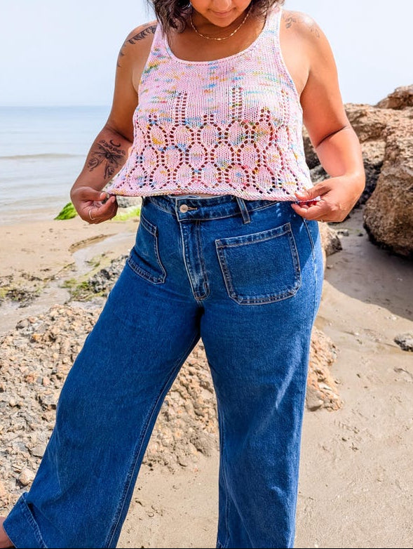 Lantern Lace Top Knitting Pattern