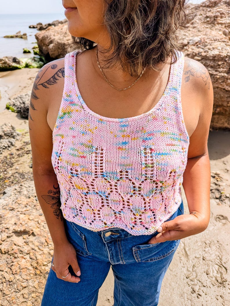 Lantern Lace Top Knitting Pattern