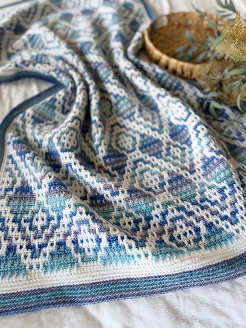 Geometric Blanket Crochet Pattern