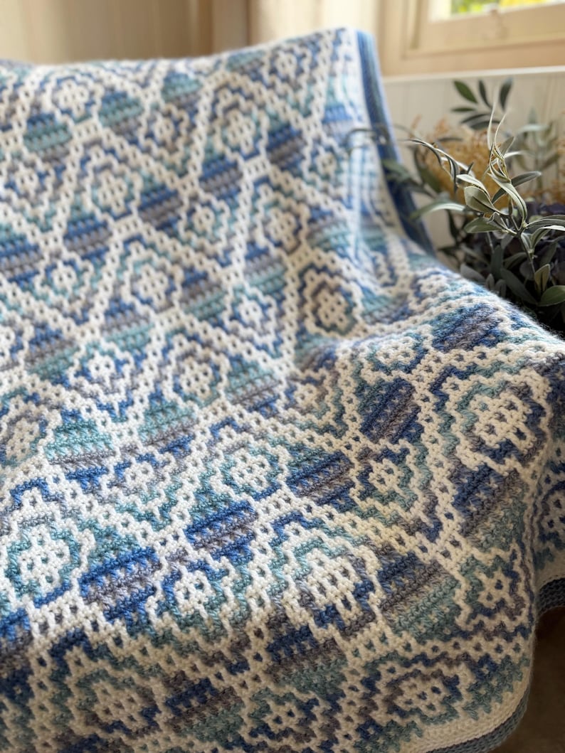 Geometric Blanket Crochet Pattern