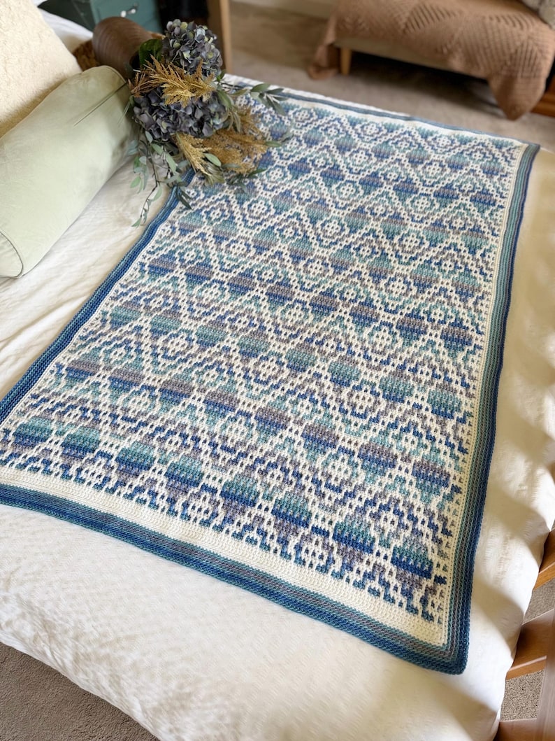 Geometric Blanket Crochet Pattern