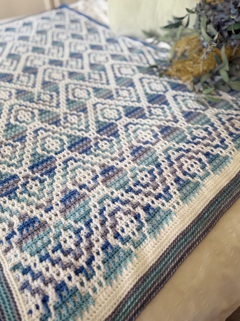 Geometric Blanket Crochet Pattern
