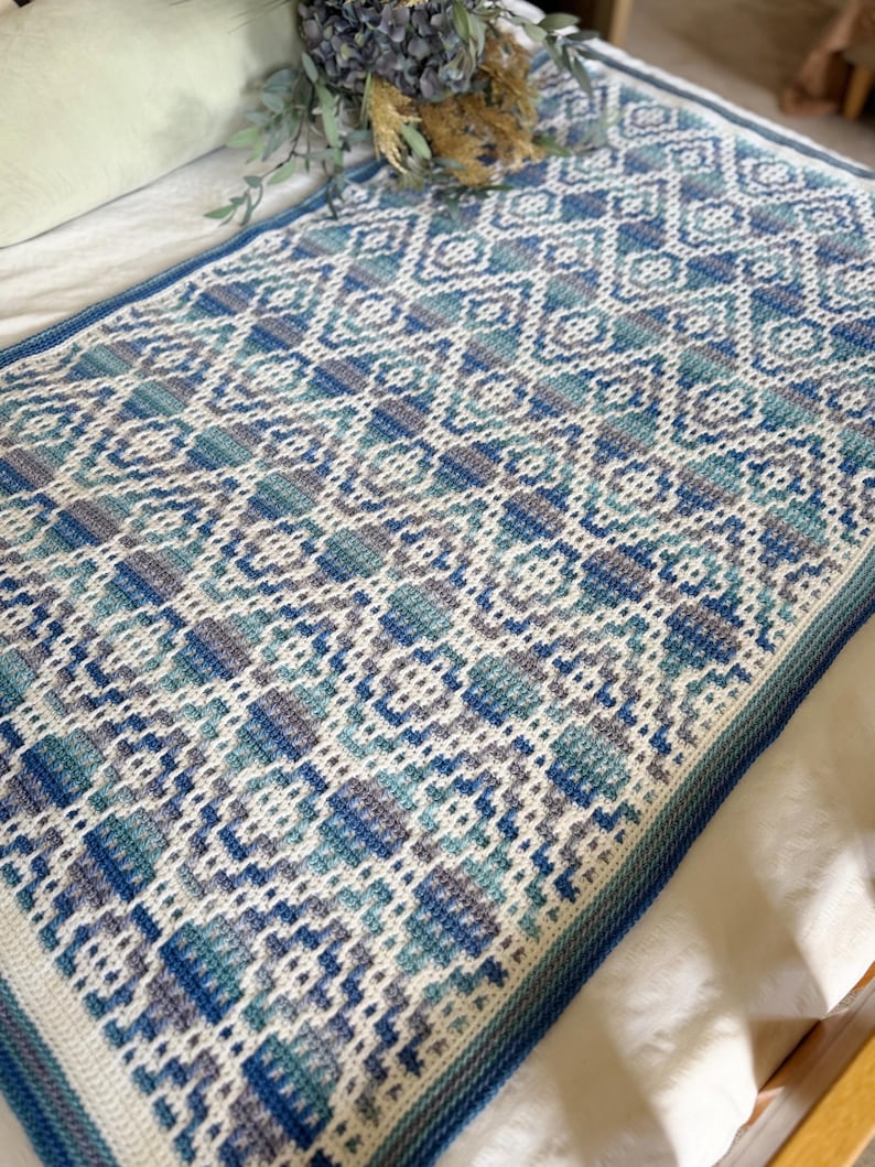 Geometric Blanket Crochet Pattern