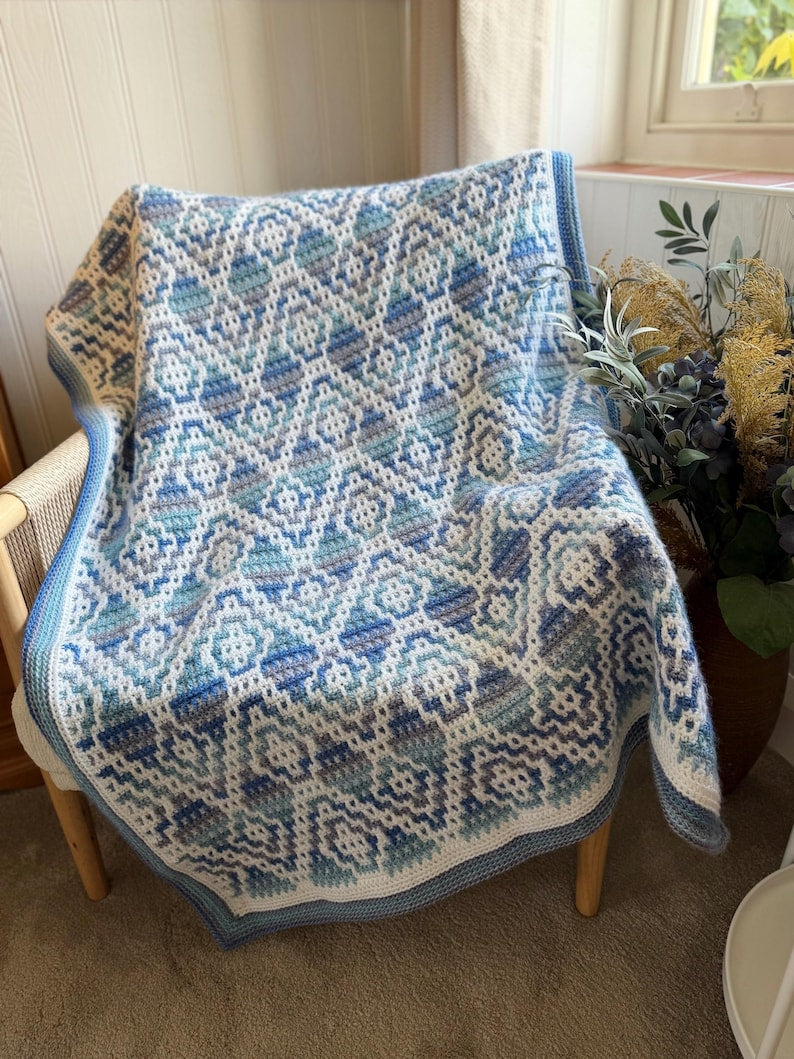 Geometric Blanket Crochet Pattern