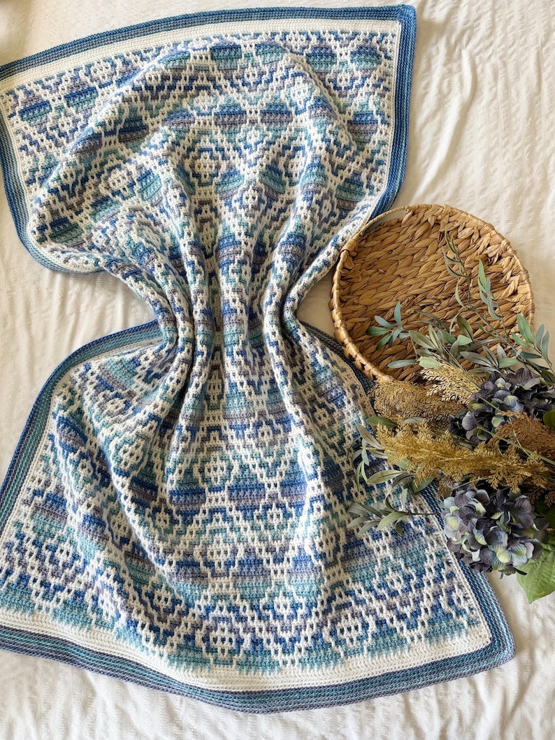 Geometric Blanket Crochet Pattern