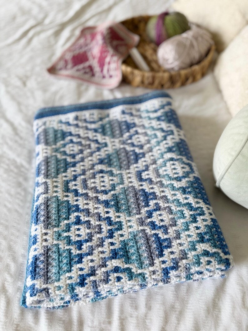 Geometric Blanket Crochet Pattern