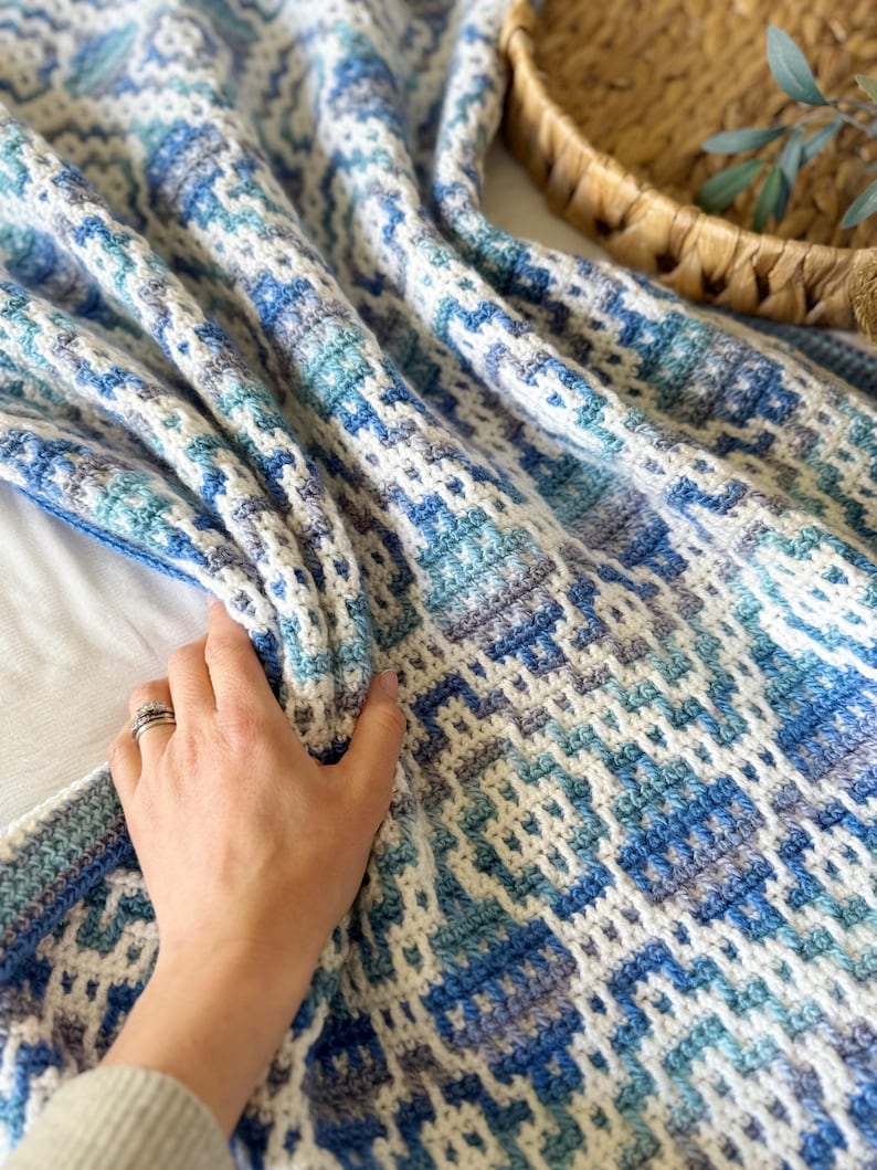 Geometric Blanket Crochet Pattern