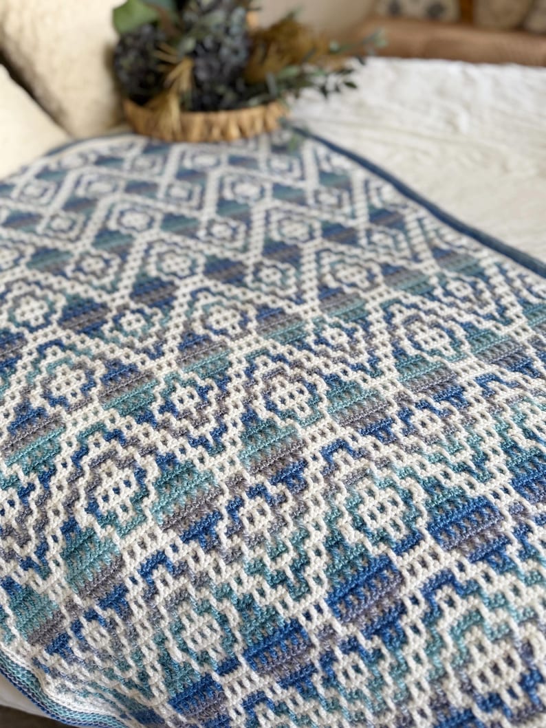 Geometric Blanket Crochet Pattern