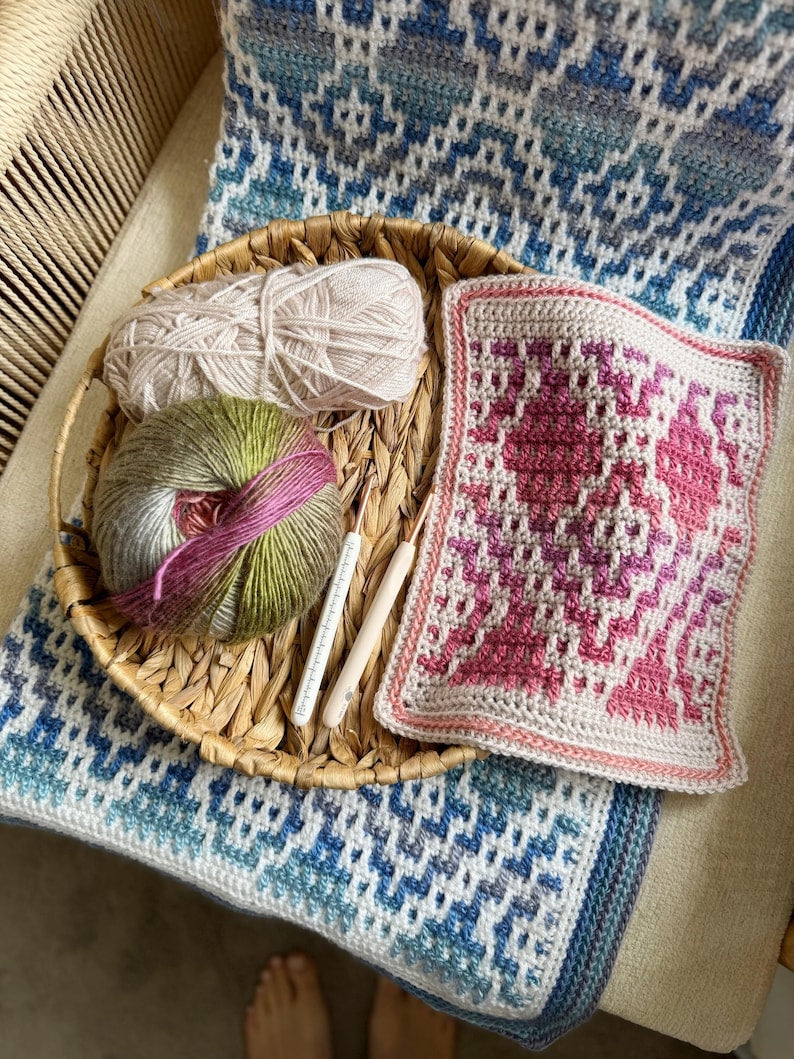 Geometric Blanket Crochet Pattern