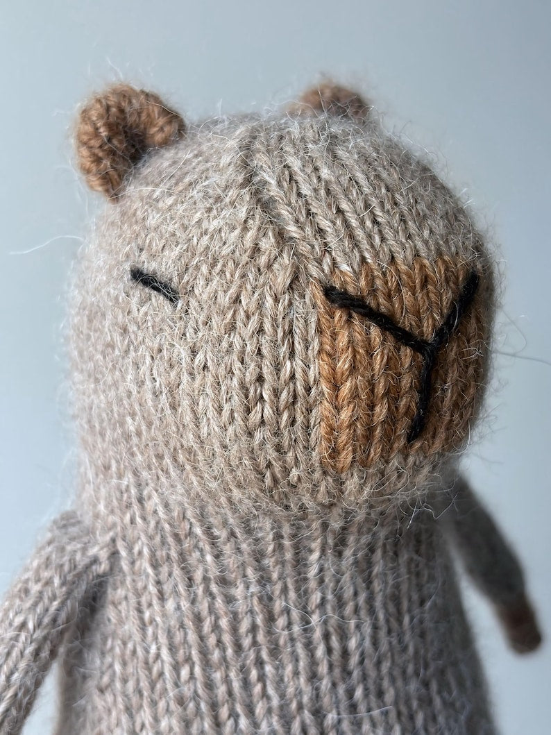 Chubby Capybara Knitting Pattern