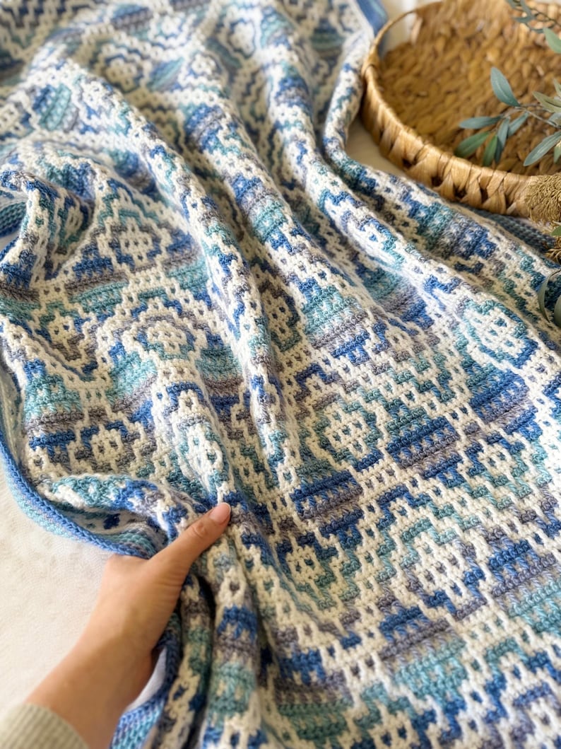 Geometric Blanket Crochet Pattern