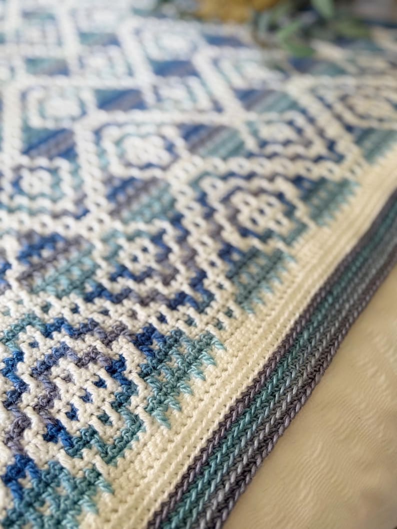 Geometric Blanket Crochet Pattern