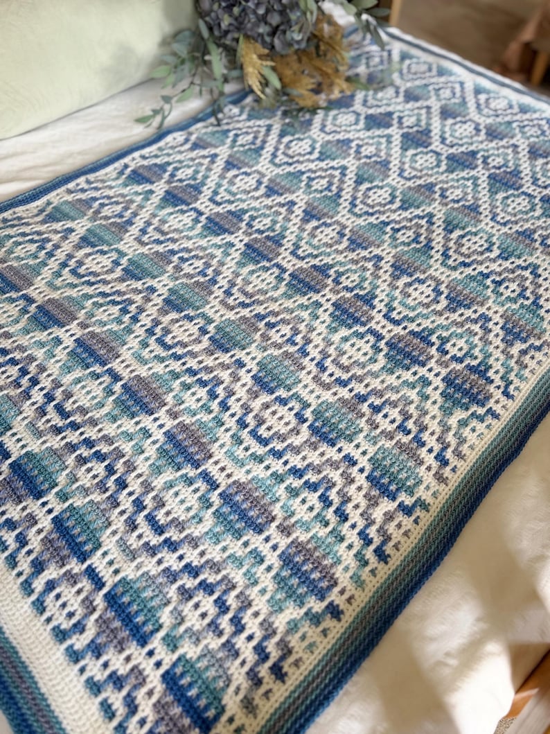 Geometric Blanket Crochet Pattern