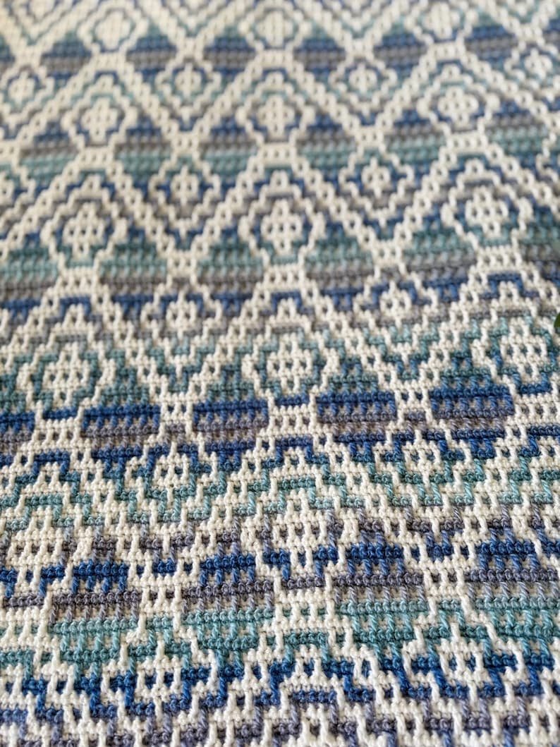 Geometric Blanket Crochet Pattern