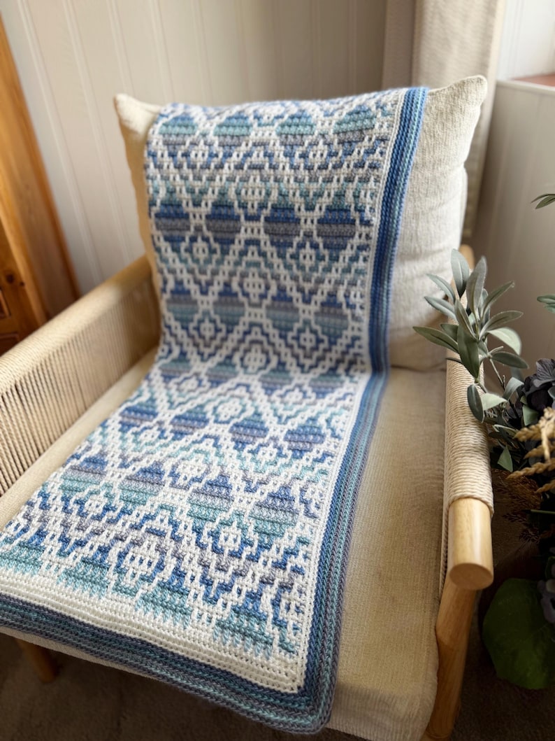 Geometric Blanket Crochet Pattern