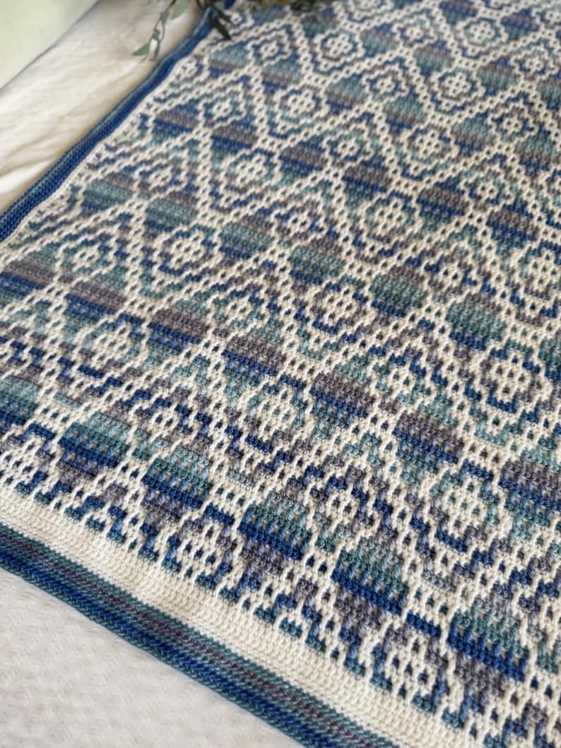 Geometric Blanket Crochet Pattern