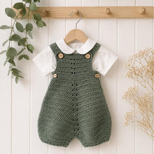 Little Acorn Romper Crochet Pattern