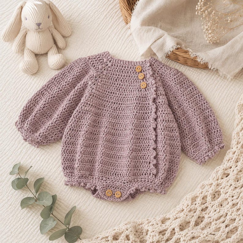 Heather Bloom Romper Crochet Pattern
