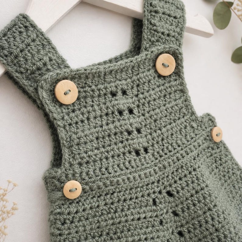 Little Acorn Romper Crochet Pattern