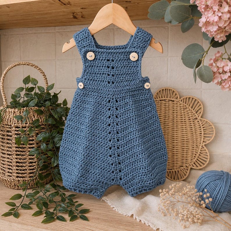 Little Acorn Romper Crochet Pattern