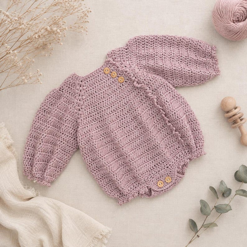 Heather Bloom Romper Crochet Pattern